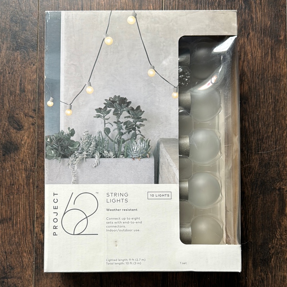 Project 62 String Lights new in box